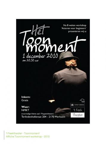 ' Feektheater - Affiche Toonmoment